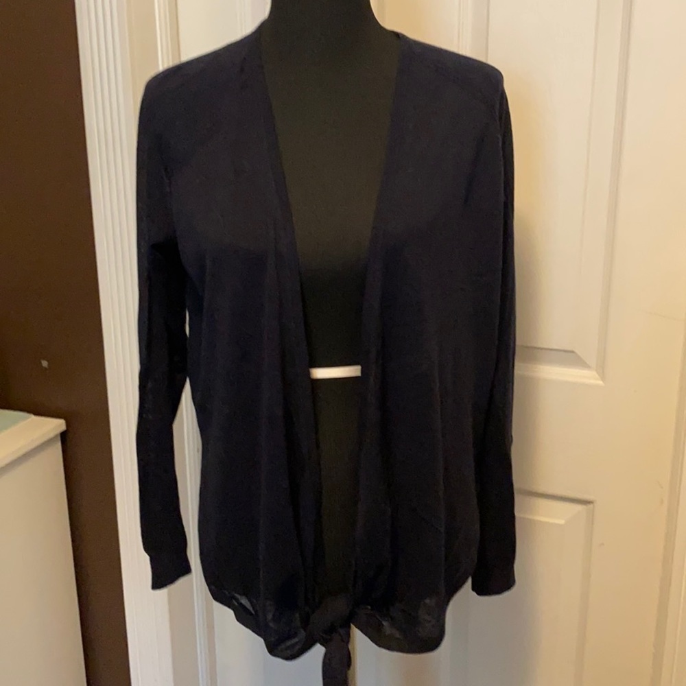 Ralph Lauren Womens Cardigan Sweater Navy Blue NWT